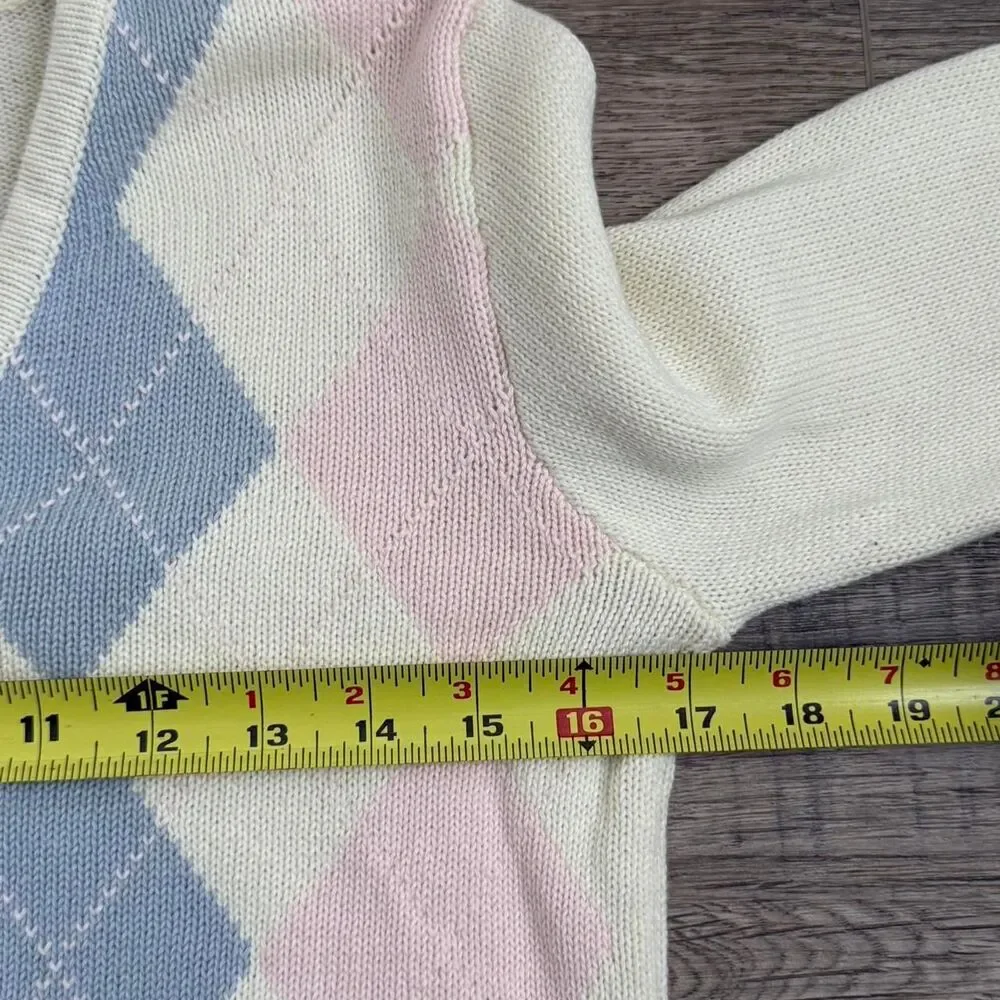 Brandy Melville Argyle Cardigan Sweater OS - Picture 5 of 7